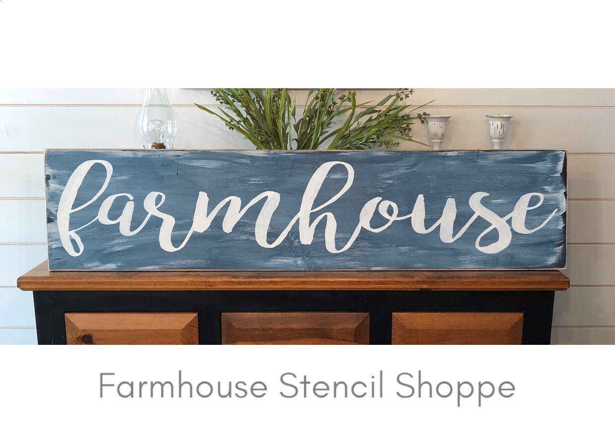 Large 48x10 farmhouse stencil
